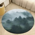 thumbnail image 2 of Nature Forest Round Area Rugs for Bedroom Living Room, 2FT Soft Comfy Indoor Circle Carpets, Carpet Home Decor Floor Mat, 2 of 6