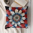 thumbnail image 3 of SHANXI Decor Patriotic America USA Stars Holiday Pillow Case Independence Memorial Day Decorations for Home Sofa Couch 12x12in, 3 of 5