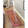 thumbnail image 1 of Indian Handmade Braided Multi Cotton Rectangular Area Rug, Home Décor Rug, Multi Cotton Rug, Multi Cotton Rug for Bedroom, Dining Room, living room, Doormat Rug Size - 2.6' x 16' (78 cm x 480 cm), 1 of 5