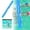 Blue, variant on Water Floating for Water Activities Inflatable Pool Stick with Handle for Bathing and Water Sports Crafted for Safe Pool and Relaxation,90.55×7.87 inch,Orange