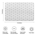 thumbnail image 3 of Black White Checkerboard Checkered Pattern Bathroom Rugs Mat,Non Slip Microfiber Bathroom Rug,Rubber Backing,Soft Bathroom Mats for Bathroom Floor,Tub and Shower,17x27in(43x68cm), 3 of 5
