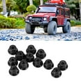 thumbnail image 1 of 12PCS NonSlip Lock Nut for RC Car, 4mm Metal Chain Wheel Nut with Nylon Lining, for Axial Tra Xxas TR X4 TR X6 SCX10 1 10 Scale Remote Control Cars, 1 of 7