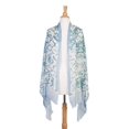 thumbnail image 2 of Gravity Threads Foulard à Motifs Transparents pour Femmes - Bleu, 2 of 2