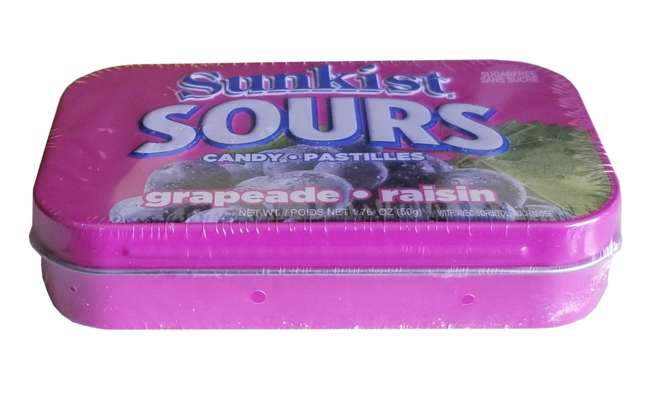 Sunkist Sours Grapeade Sugar Free Candy 6 Pack - Zero Fruit, 100