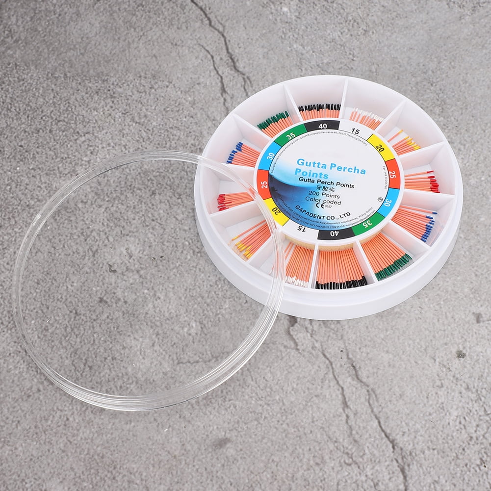 200Pcs/Box Gutta Percha Points, Endodontic Root Canal Filling Material