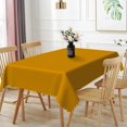 thumbnail image 2 of 84x60 Inch Solid Color Rectangle Tablecloth Morandi Orange Red Table Cloth Cover for Indoor Dining Room Table Protector Modern Simple Thick Linen Tablecloths, 2 of 5