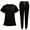 black, variant on Women Beautician Spa Workwear Doctor Nurse Nursing Uniforms Pharmacy Dentistry Clothes Pet Shop Vet Work Suit