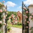 thumbnail image 2 of Spring Wreath for Front Door 24 Inch Large Outdoor Artificial Boxwood Wreath with Metal Frame All Season Hanging Decor for Patio Wall Fireplace Garden Wedding, 2 of 6