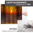 thumbnail image 6 of LALILO Kitchen Curtain Valance Palm Trees Sunset Rod Pocket Window Curtain 52"x 18" Set of 2, 6 of 6