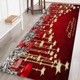 thumbnail image 1 of Alfombras navideñas Feliz Navidad Felpudo de bienvenida Interior Alfombras para el hogar Decoración Feliz Navidad Decoración navideña Adornos Decoración para fiestas Regalos (D 40x120CM), 1 of 3