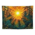thumbnail image 5 of BCIIG Forest Sun Tapestry Trippy Nature Tree Tapestry Hippie Boho Mountain Wall Tapestry Aesthetic Starry Sky Tapestry Vintage Magic River Tapestry Hanging for Bedroom 40x60inch, 5 of 6