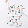 thumbnail image 2 of mgoYE Toddler Boy Clothes 3t Baby Boy Girl Romper Toddler Infant Unisex Short Sleeve Jumpsuit Shorts Summer One Piece|Light Pink 0-6 Months, 2 of 4