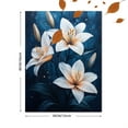 thumbnail image 3 of Qisvanset 12x16 Inch Blue Lily Bible Canvas Wall Art, Flower Market Verse Art Trendy Apartment Home Gift, 3 of 8