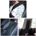 thumbnail image 3 of Cojín protector para cinturón de seguridad de coche, extraíble para adultos y niños, para proteger cuello y hombros (negro, 2 unidades), 3 of 5