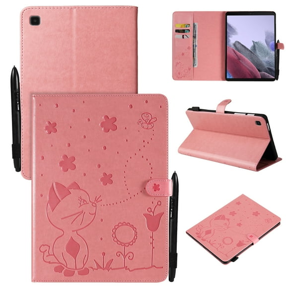 Samsung Galaxy Tab A7 Lite 2021 Case, Dteck Flip Case for Samsung T220 T225 8.7 inch tablet, Cute Pattern Wallet Case For Samsung Tab A7 Lite 8.7 (2021),Pink