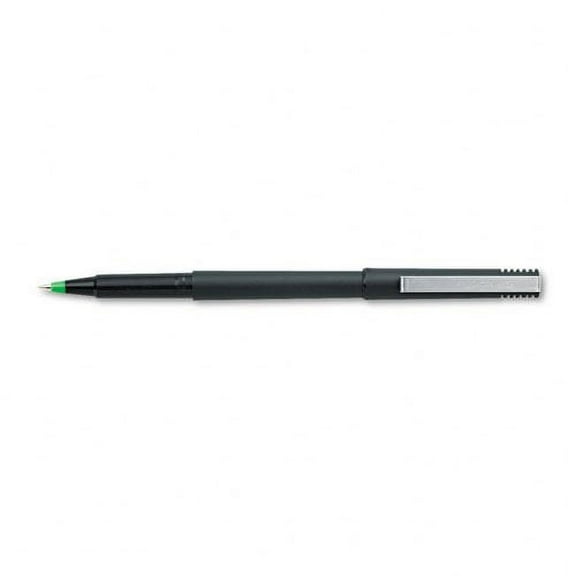 uni-ball : Stick Roller Ball Pen, Green Ink, Micro Fine, 0.50 mm -:- Sold as 2 Packs of - 12 - / - Total of 24 Each