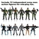 thumbnail image 3 of US Army Men and SWAT Team Toy Soldiers Action Figures with Military Weapons Accessories for Kids Boys Girls,12Pcs, 3 of 5