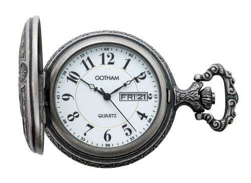 pocket watch with day and date