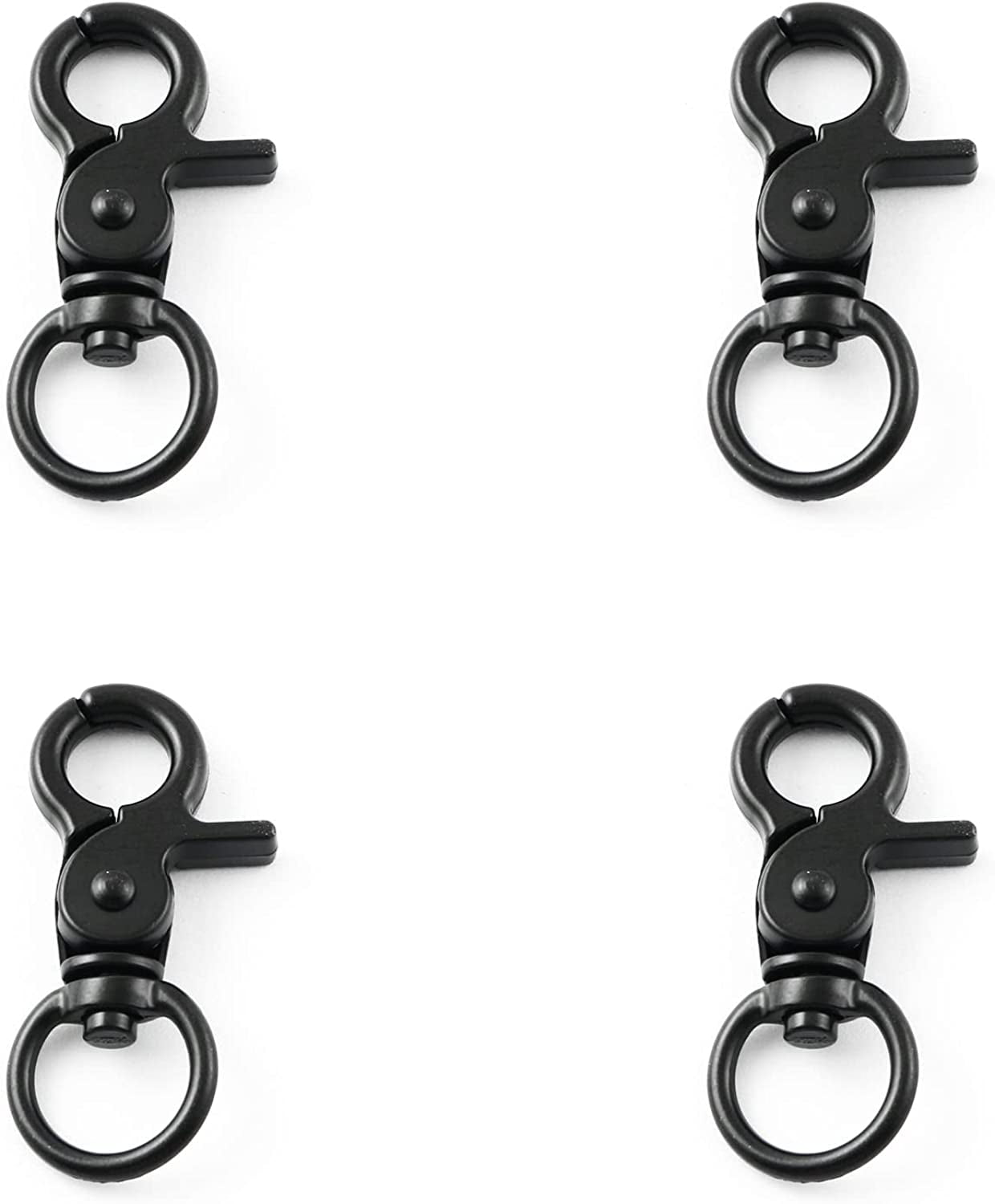 4pcs Zinc Alloy Trigger Snap Hooks, 48mm 360 Degree Swivel Spring