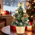 thumbnail image 3 of Cheapark 11.8in Mini Artificial Christmas Tree - Tabletop Decor with Festive Details, Ideal for Home & Holiday Gift Exchanges, 3 of 6