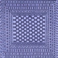 thumbnail image 1 of Ahgly Company Machine Washable Indoor Square Southwestern Blue Country Area Rugs, 8' Square, 1 of 4