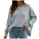 thumbnail image 1 of Suéteres para mujer Suéteres de otoño Cuello redondo Abrigo de moda Top Cuello redondo Suelto Manga larga Abrigo dividido Odeerbi ODB-5, 1 of 8