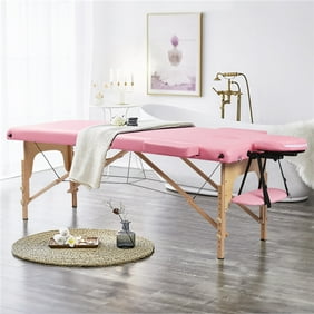 Massage Chair Portable 2 Folding Massage Bed Spa Bed Facial Cradle Salon Bed W Carry Case Height Adjustable Salon Bed Face Cradle Bed 73 Long 24 Wide Height Adjustable Massage Table White K261