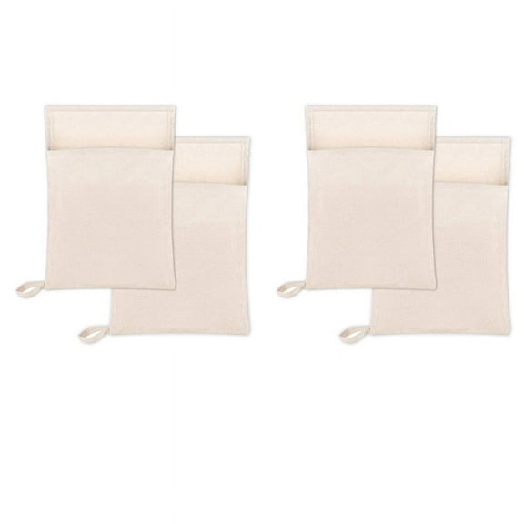 Ice Bag,Bartender Kit Ice Crusher,Canvas Bag Set for Ice Crushing, Bar Tools Accessory for Home Bartenders 4Pcs