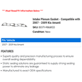thumbnail image 2 of Intake Plenum Gasket - Compatible with 2007 - 2009 Kia Amanti 2008, 2 of 2