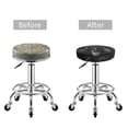 thumbnail image 4 of Salouo Stylish Avian Gathering Pattern Bar Stool Cushion Cover, Round Crease-Resistant Stretchy Dustproof Stool Seat Slipcover for Bar Round Chair-12 inch, 4 of 6