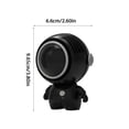 thumbnail image 4 of Bewildely Ventilador portátil recargable USB Operación silenciosa Dormitorio ajustable Mesita de noche Dispositivo de enfriamiento giratorio inalámbrico Electrodomésticos Negro Bewildely HA062730-02, 4 of 6