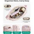 thumbnail image 6 of Anti Theft Crossbody Bags for Women Travel Purse, Medium Quilted Puffy cross body bag, Handbags Shoulder Purses,Light Gray, 6 of 7