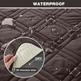 thumbnail image 2 of Waterproof Recliner Sofa Cover Non Slip Couch Cover for 3 Seat Reclining Sofa, Split Reclining Couch Covers 3-Piece with Straps, Washable Sofa Slipcover(3 Seater, Chocolate), 2 of 6