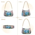 thumbnail image 7 of FORMRS Womens Shoulder Bag with Chain Strap Clutch Purse Cute Tote Handbag, Purple Seaside, 7 of 7