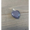 thumbnail image 2 of U8MO Gemstone Heart Charm Blue Sandstone Glitter Valentine Drop Stone Pendant 1", 2 of 4