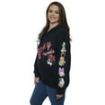 thumbnail image 5 of Women's Plus Size Disney Mickey & Friends Hoodie Sweatshirt Black Zip Up, 5 of 8