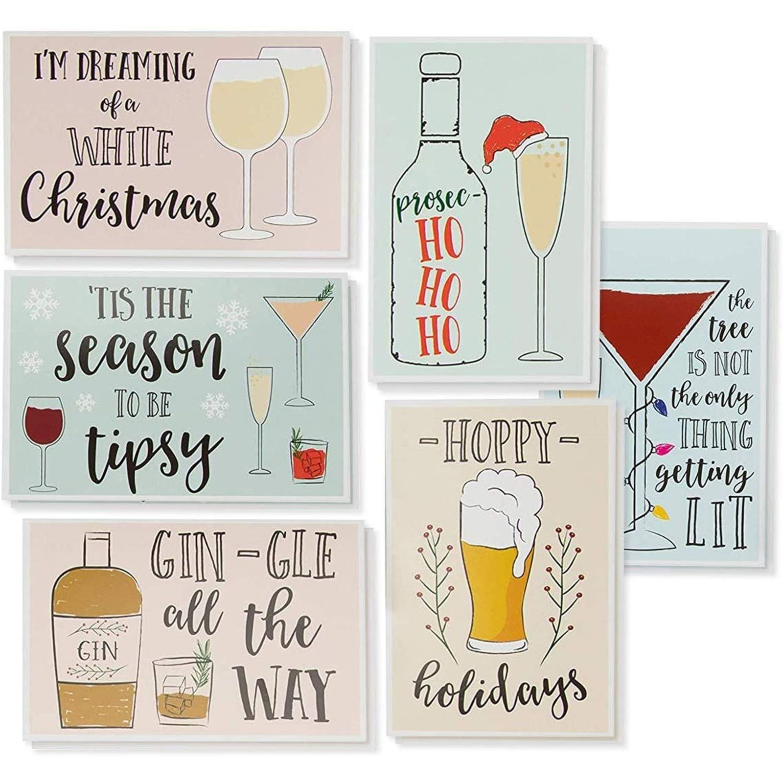 Christmas Beer Card Set of 8 Let the ReinBEER games begin Funny Greeting Card Holiday Card Greeting Card Christmas Card