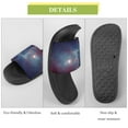 thumbnail image 7 of GZHJMY Stylish Slides for Women Men, Universe Filled with Stars Nebula and Galaxy Soft Flexible Slip-on Sandals Slippers, 7 of 7