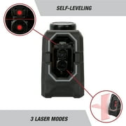 Hyper Tough 12V Cordless Cross-line Laser Level with 1.5Ah Battery and Charger