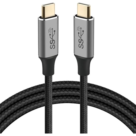 Quyaojz USB C to USB C Charger Cable 1M, 100W 5A Type C Fast Charge Lead, Nylon Braided USB C to C Data Cable Compatible with i-Phone 15 /Plus i-Pad MacBook Pro/Air Samsung Galaxy /S22 Ultra