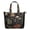 Black-12, variant on Beach-Themed Weekender Bag for Women - Seashell Print Zipper Tote with Lightweight Design & Durable Handles, Perfect for Tropical Getaways