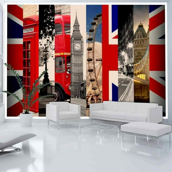 Tiptophomedecor Cityscape Wallpaper Wall Mural - London