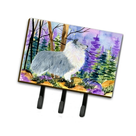Carolines Treasures SS8636TH68 Sheltie Leash Holder or Key Hook Large Multicolor
