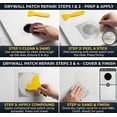 thumbnail image 7 of 16 Pack Drywall Patch, 4/6/8 Inch Drywall Repair Patch, Large Hole Patch Repair for Drywall, Quick & Easy Wall Repair, with Scraper and Sandpaper, 7 of 7