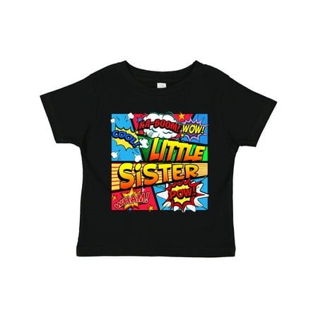 

Inktastic Little Sister Comic Book Gift Toddler Toddler Girl T-Shirt