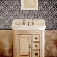 thumbnail image 3 of Kimberly, Allen 15x15 Black Modern Framed Museum Art Print Titled - Damask Bath 2, 3 of 5