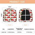 thumbnail image 3 of Red Christmas Car Seat Covers for Dining Room Chairs Set Of 6,Stretch Printed Washable Chair Seat Cover with Elastic Ties and Button,Removable Waterproof Couch Cushion Covers, 3 of 6