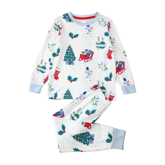 HCYSFG Boys Christmas Pants Graphic Print Thermal Underwear Sets 2 Piece Crewneck Long Sleeve Base Layer Sets Top And Long Johns