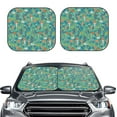thumbnail image 6 of Lsque Mushrooms and Flowers 2 PCS Windshield Sun Shade | CarFoldable Window Covers | Car Accessories Reflect UV for Universal Cars SUV Truck | Medium, 6 of 7