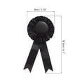 thumbnail image 2 of Uxcell Blank Award Ribbon, Rosette Ribbon Honorable Prize Recognition Ribbon, Black, 18Pack, 2 of 5